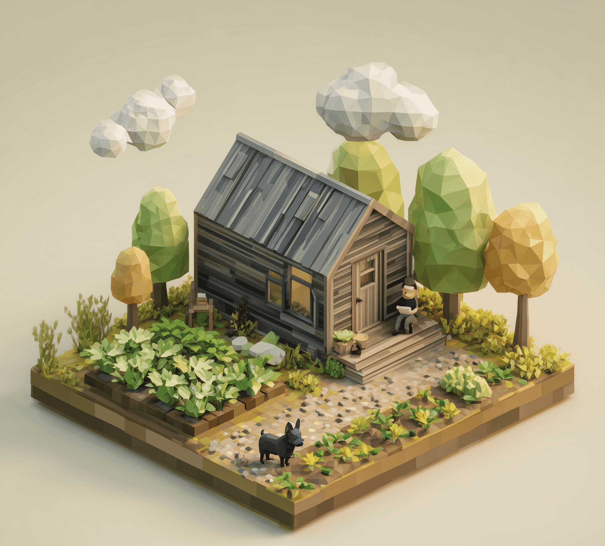 Beautiful tiny house in nature